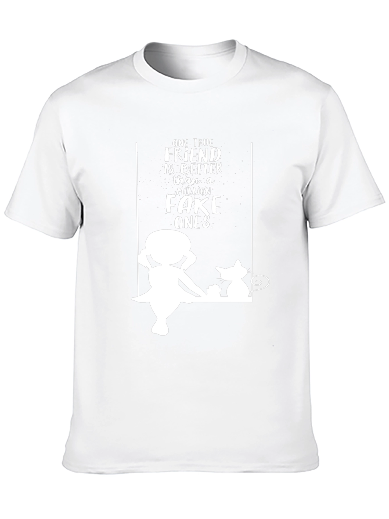 True Friend Graphic Tee - Unisex Black T-Shirt
