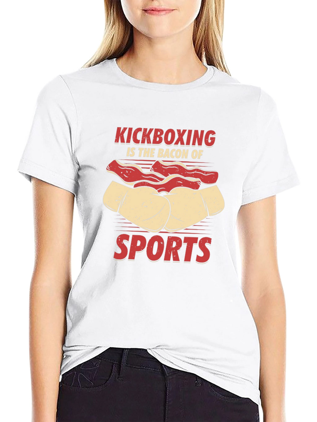 Kickboxing Bacon Sports T-Shirt