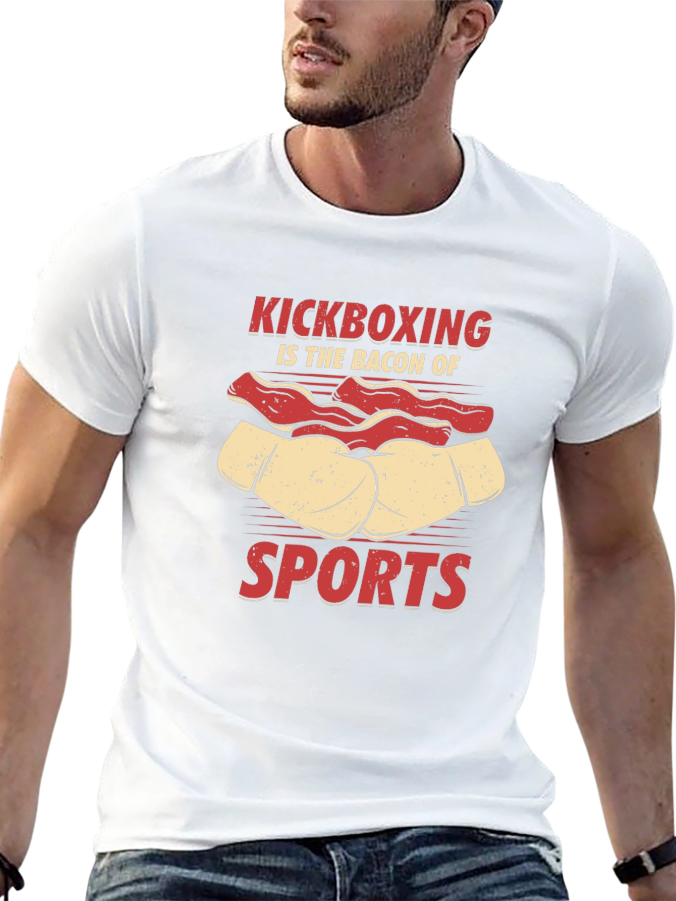 Kickboxing Bacon Sports T-Shirt