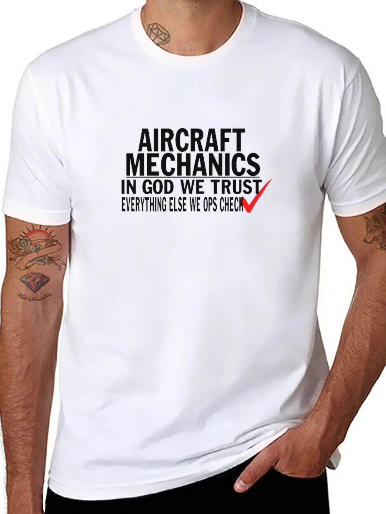 Aircraft Mechanics In God We Trust T-Shirt