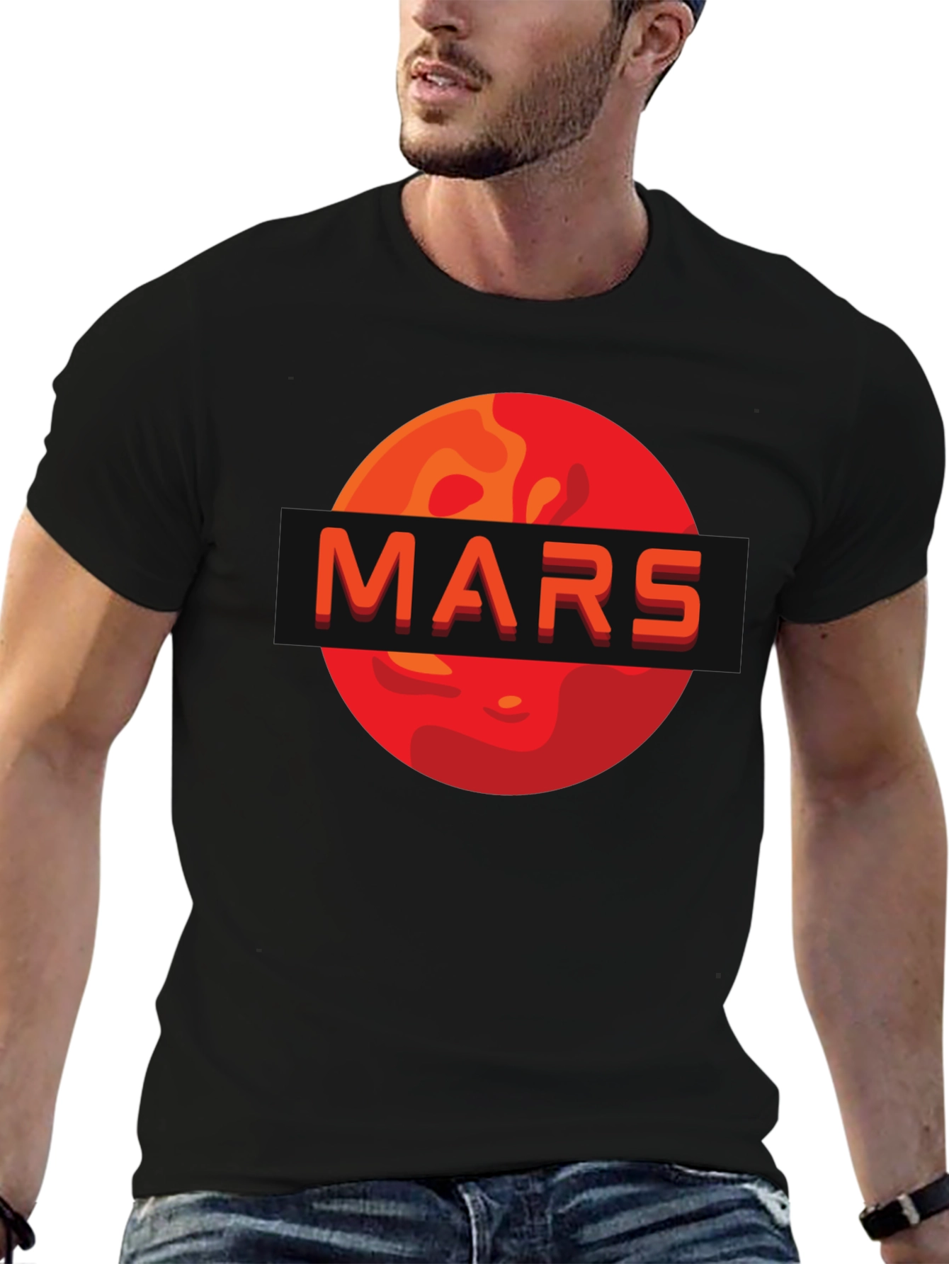 Mars Graphic Tee - Space Exploration Design