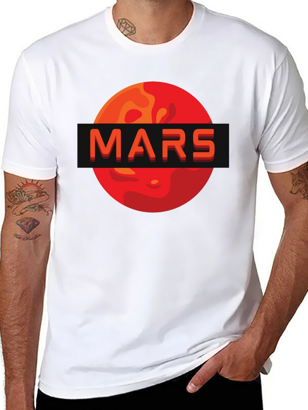 Mars Graphic Tee - Space Exploration Design