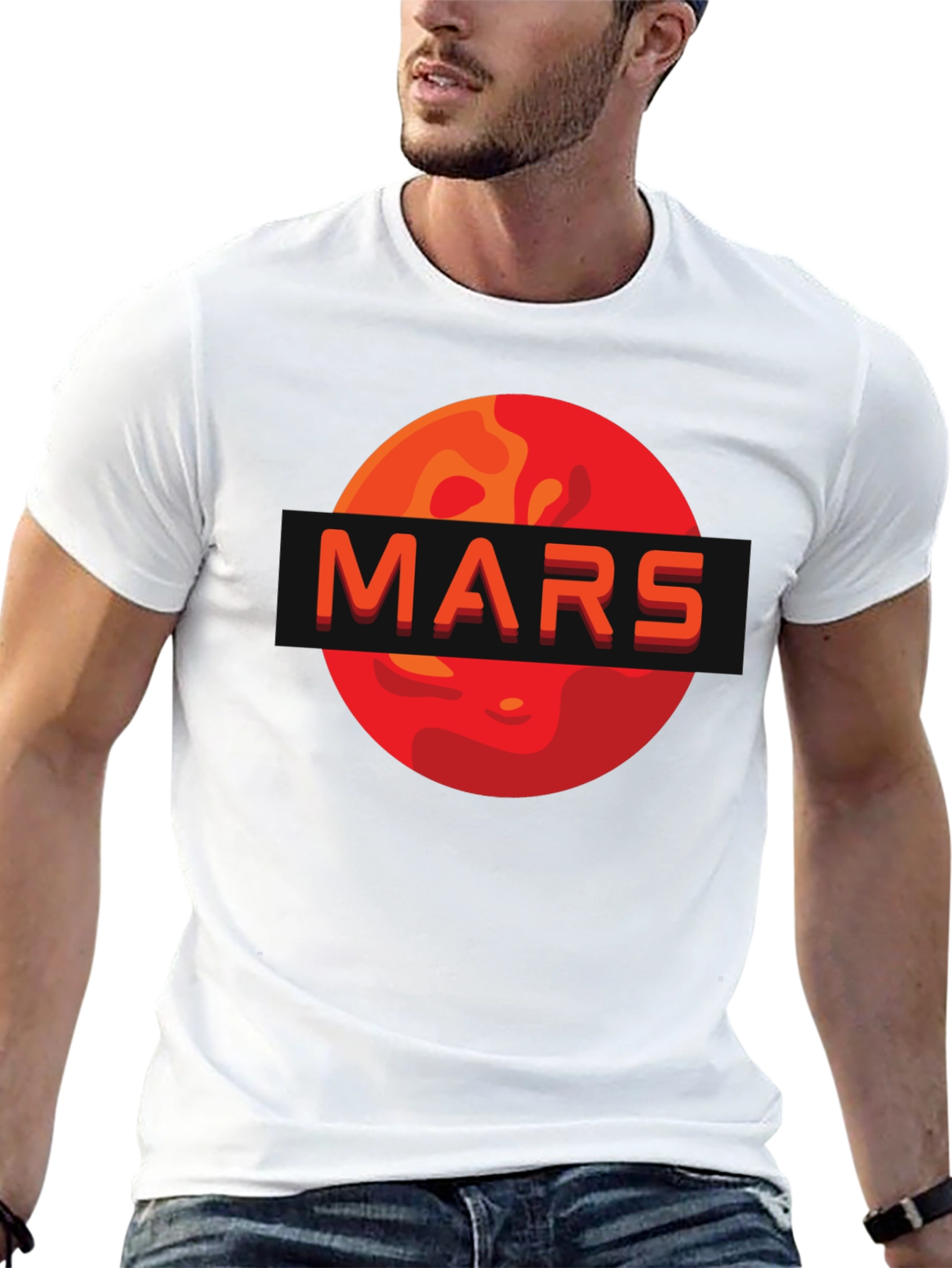 Mars Graphic Tee - Space Exploration Design
