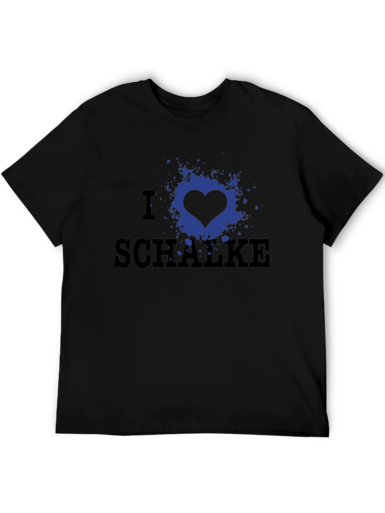 I Heart Schalke Black T-Shirt - Fan Apparel
