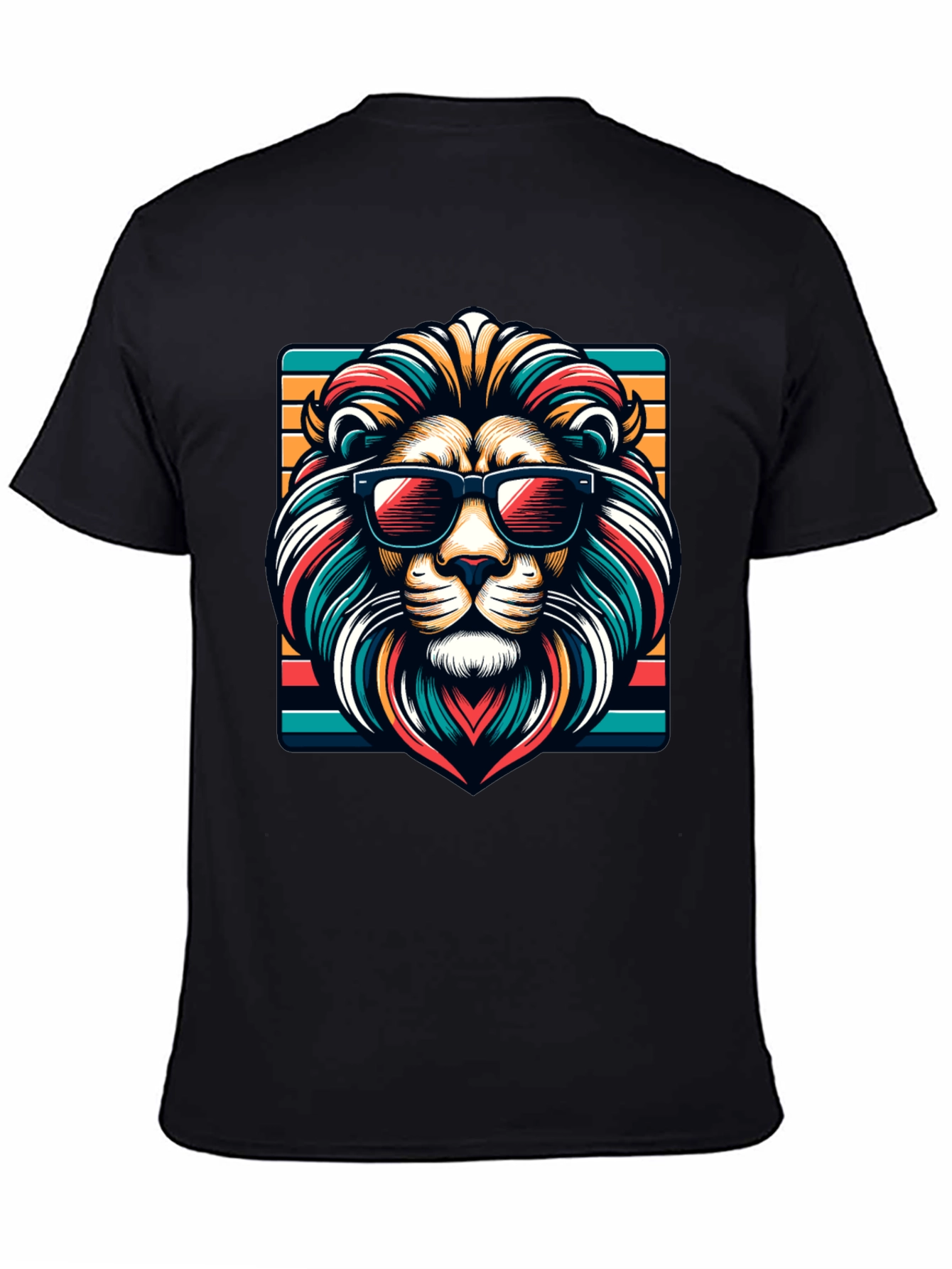 Cool Lion Graphic Tee - Trendy Animal Design