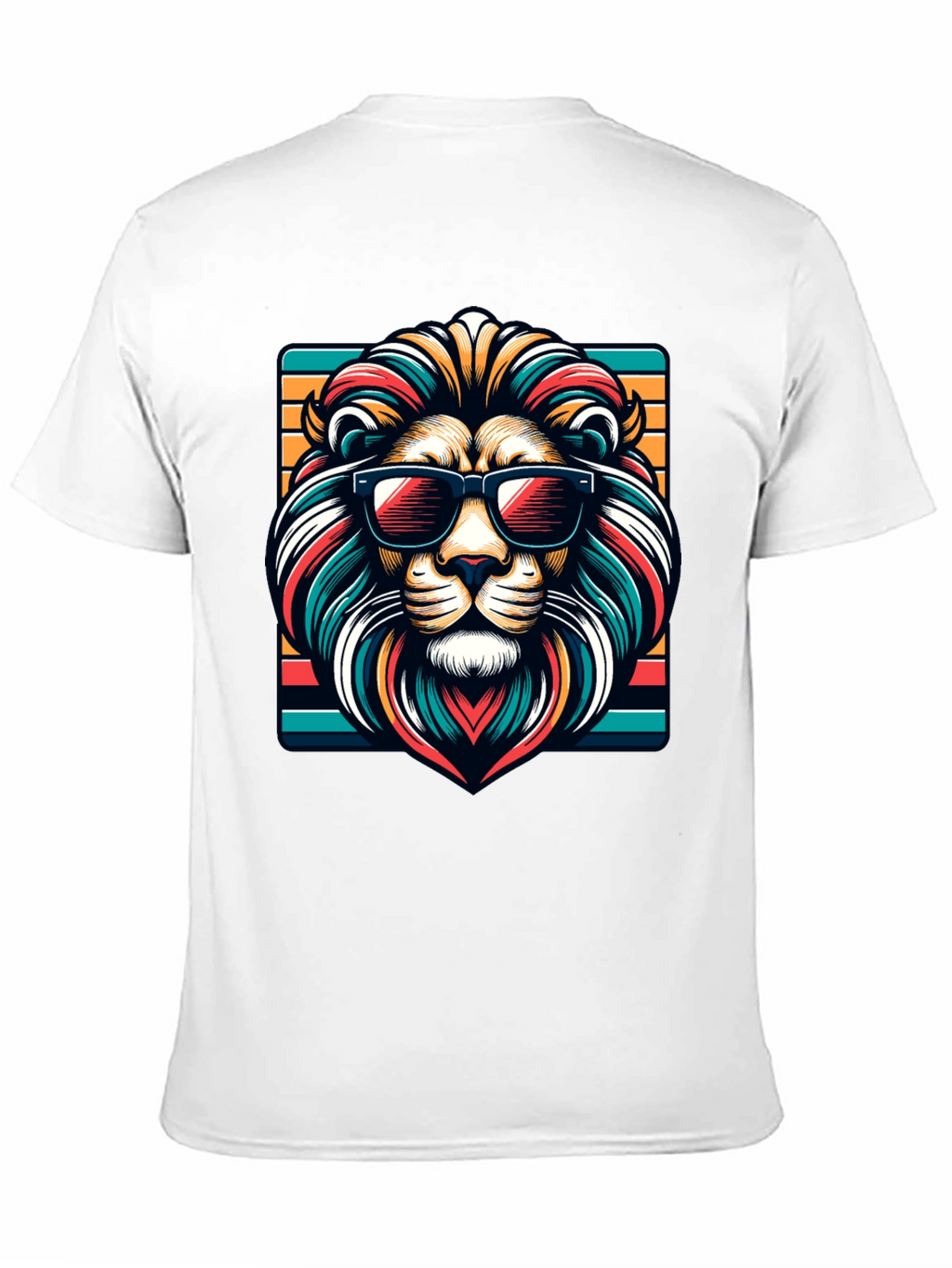Cool Lion Graphic Tee - Trendy Animal Design