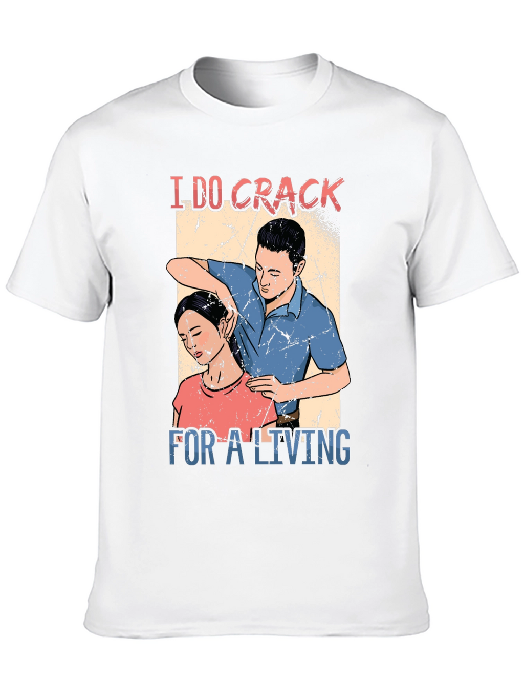 Chiropractor I DO CRACK Black T-Shirt