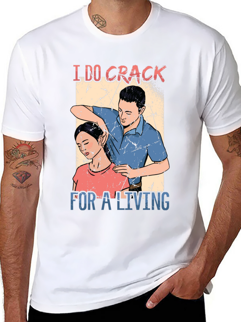 Chiropractor I DO CRACK Black T-Shirt