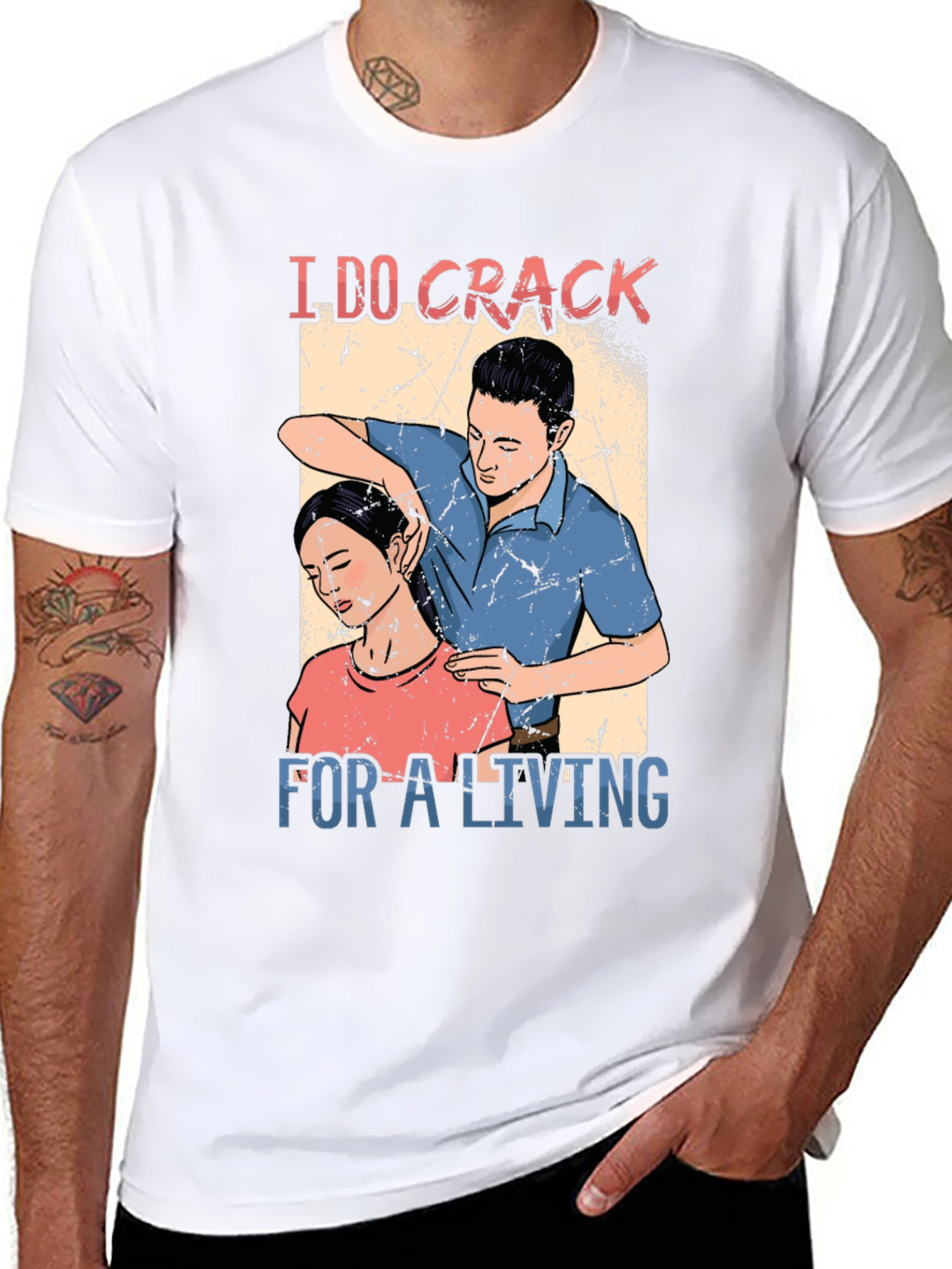 Chiropractor I DO CRACK Black T-Shirt