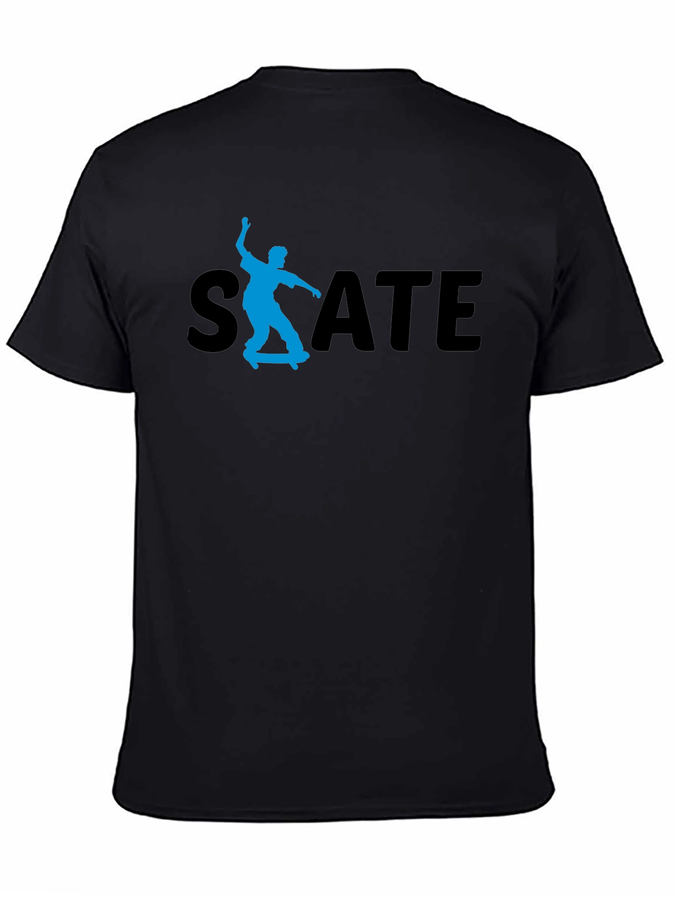 Skate T-Shirt - Black Cotton Tee