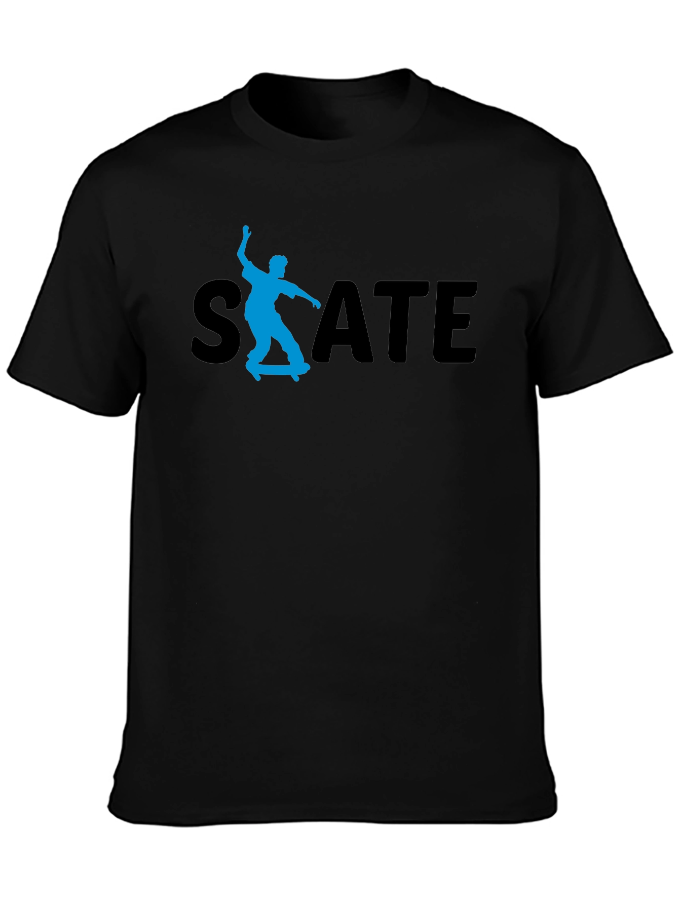 Skate T-Shirt - Black Cotton Tee