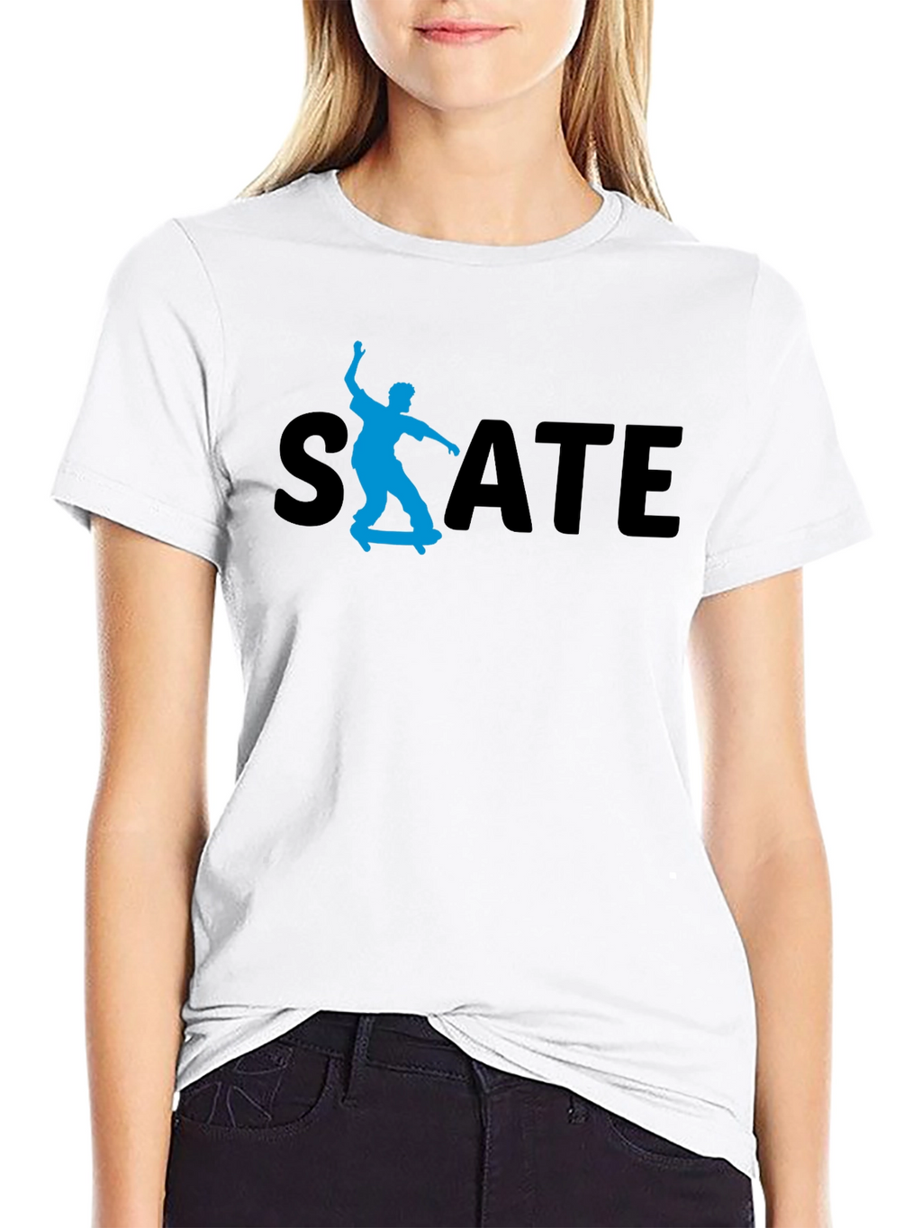 Skate T-Shirt - Black Cotton Tee