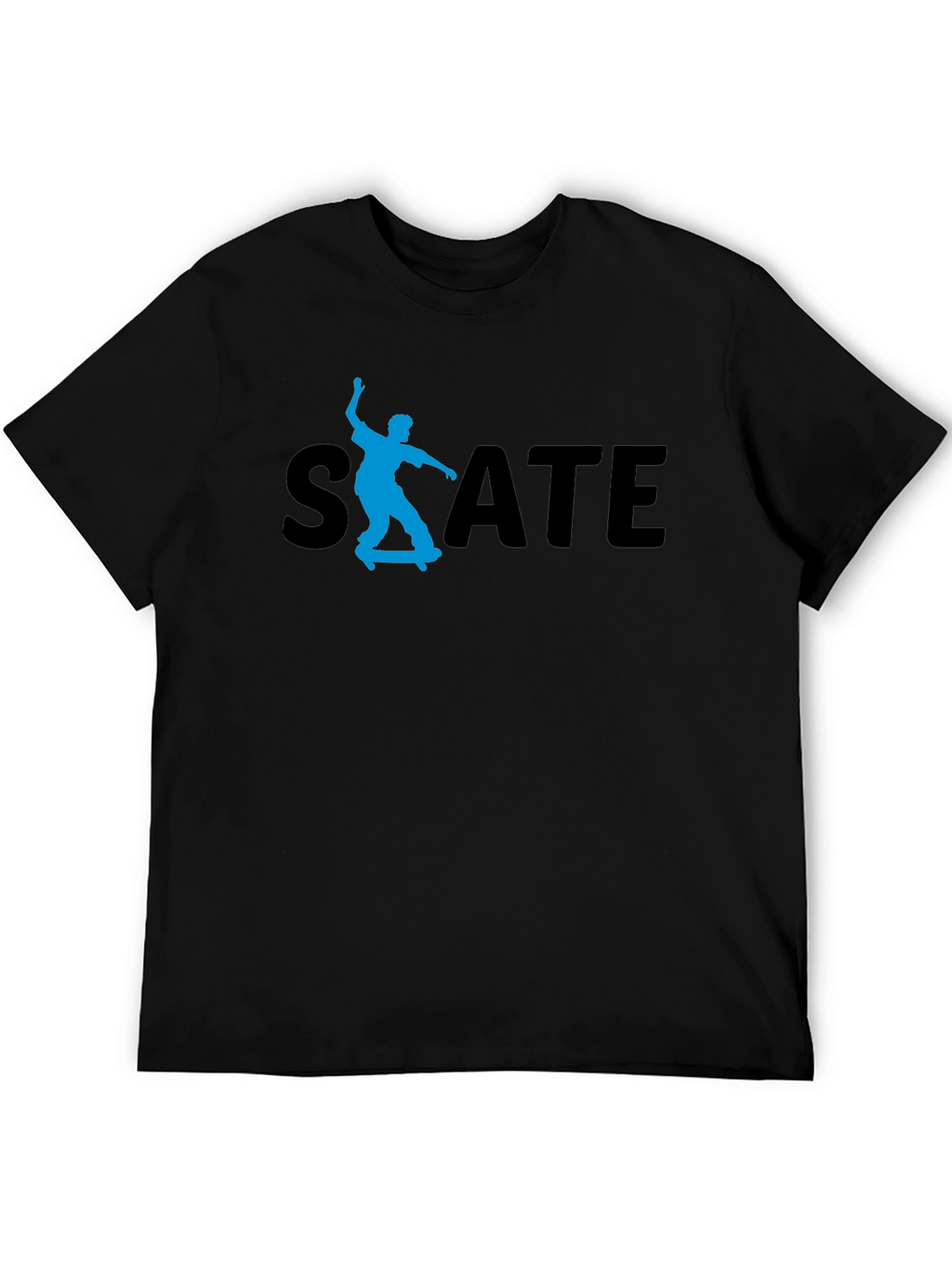 Skate T-Shirt - Black Cotton Tee