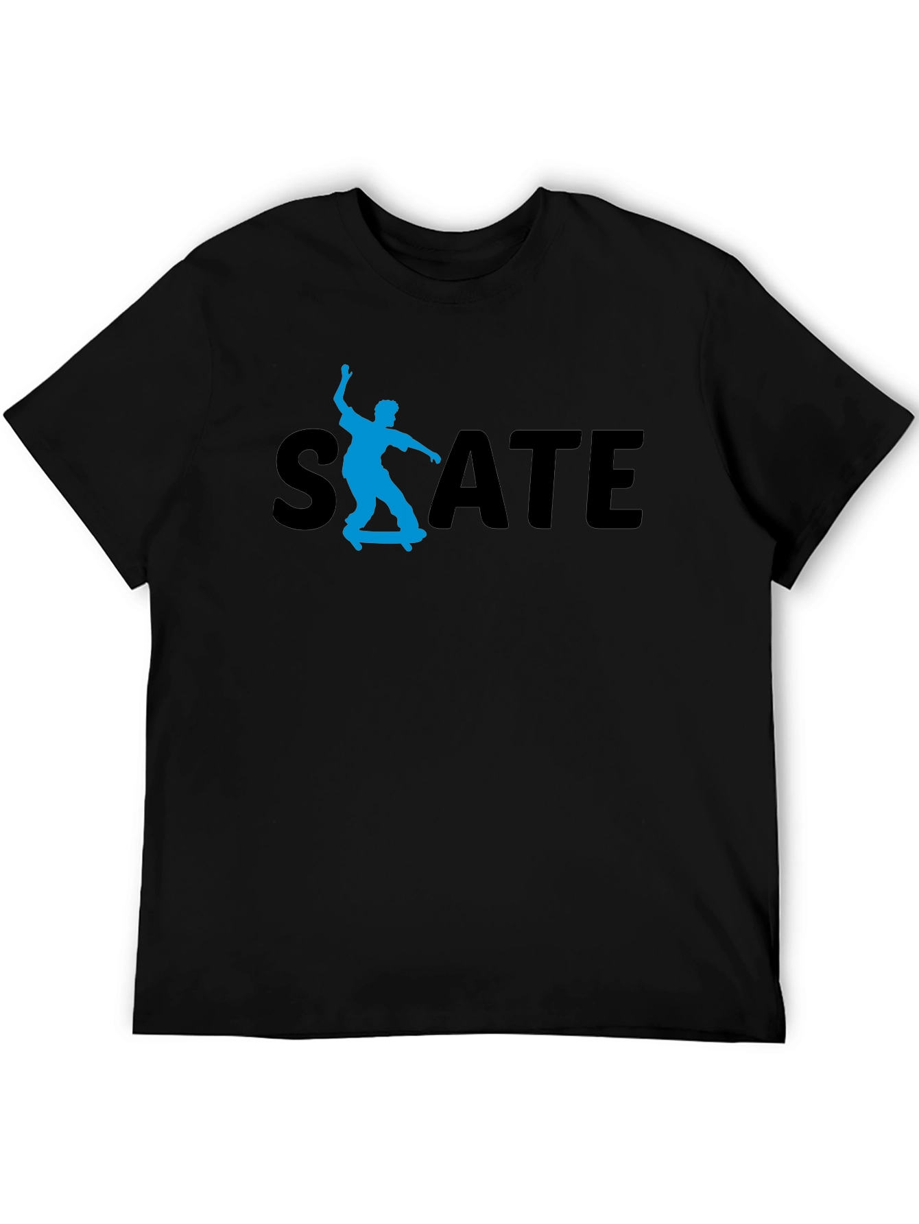 Skate T-Shirt - Black Cotton Tee