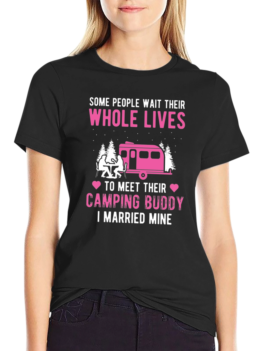 Camping Buddy Married Mine Graphic Tee