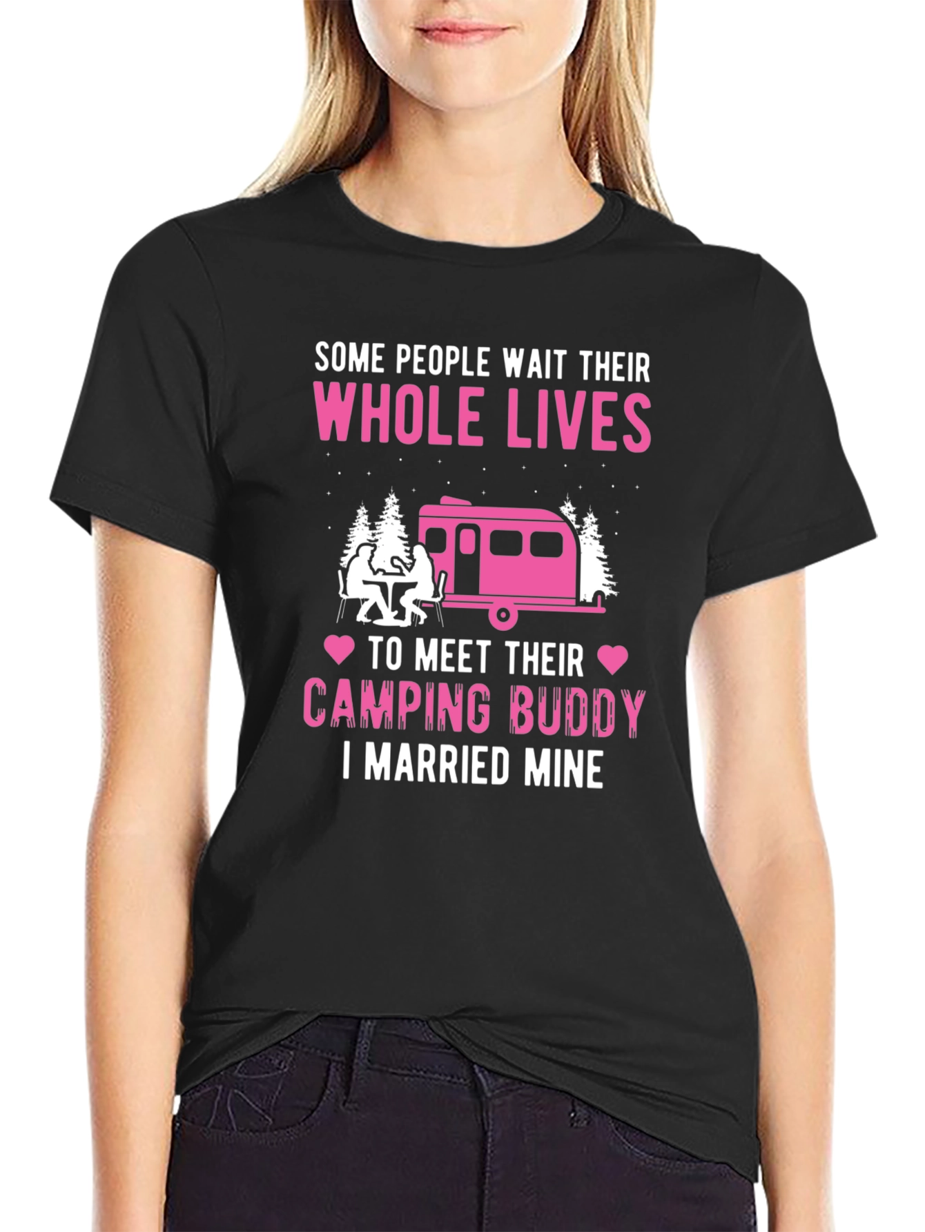 Camping Buddy Married Mine Graphic Tee