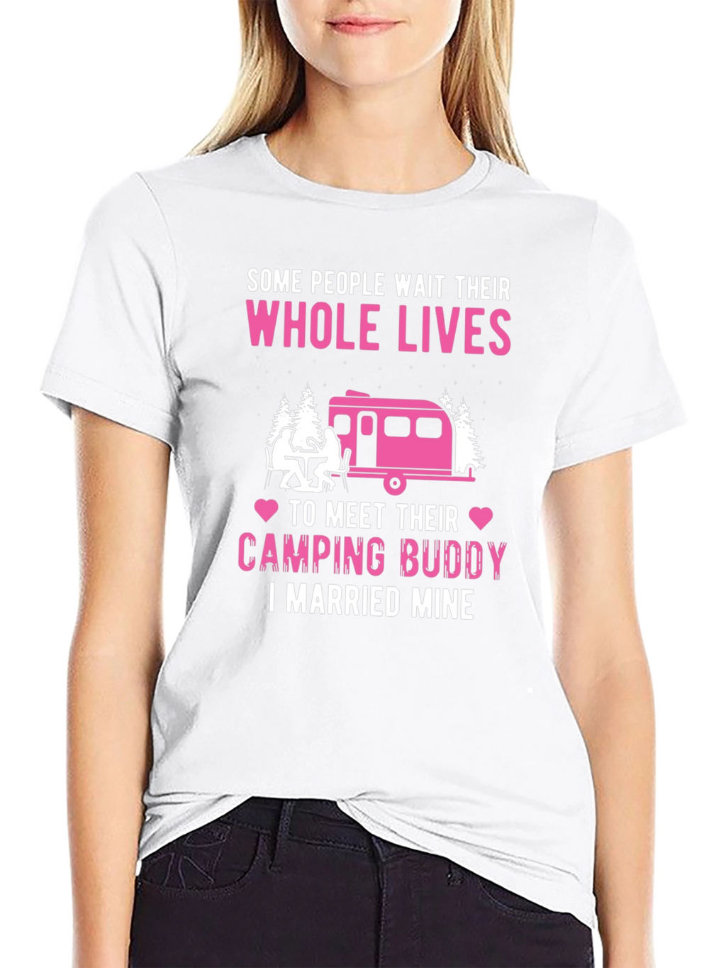 Camping Buddy Married Mine Graphic Tee