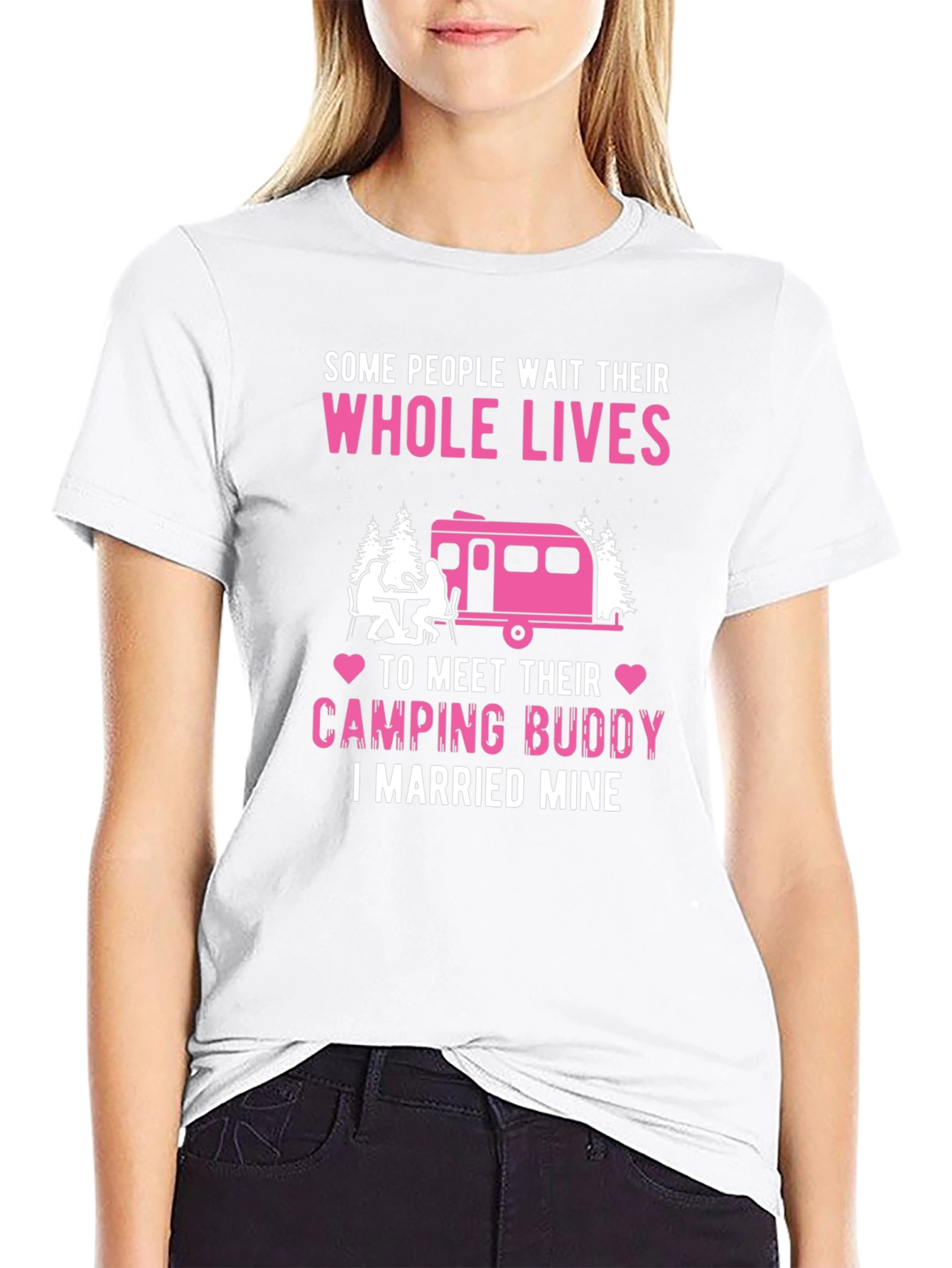 Camping Buddy Married Mine Graphic Tee