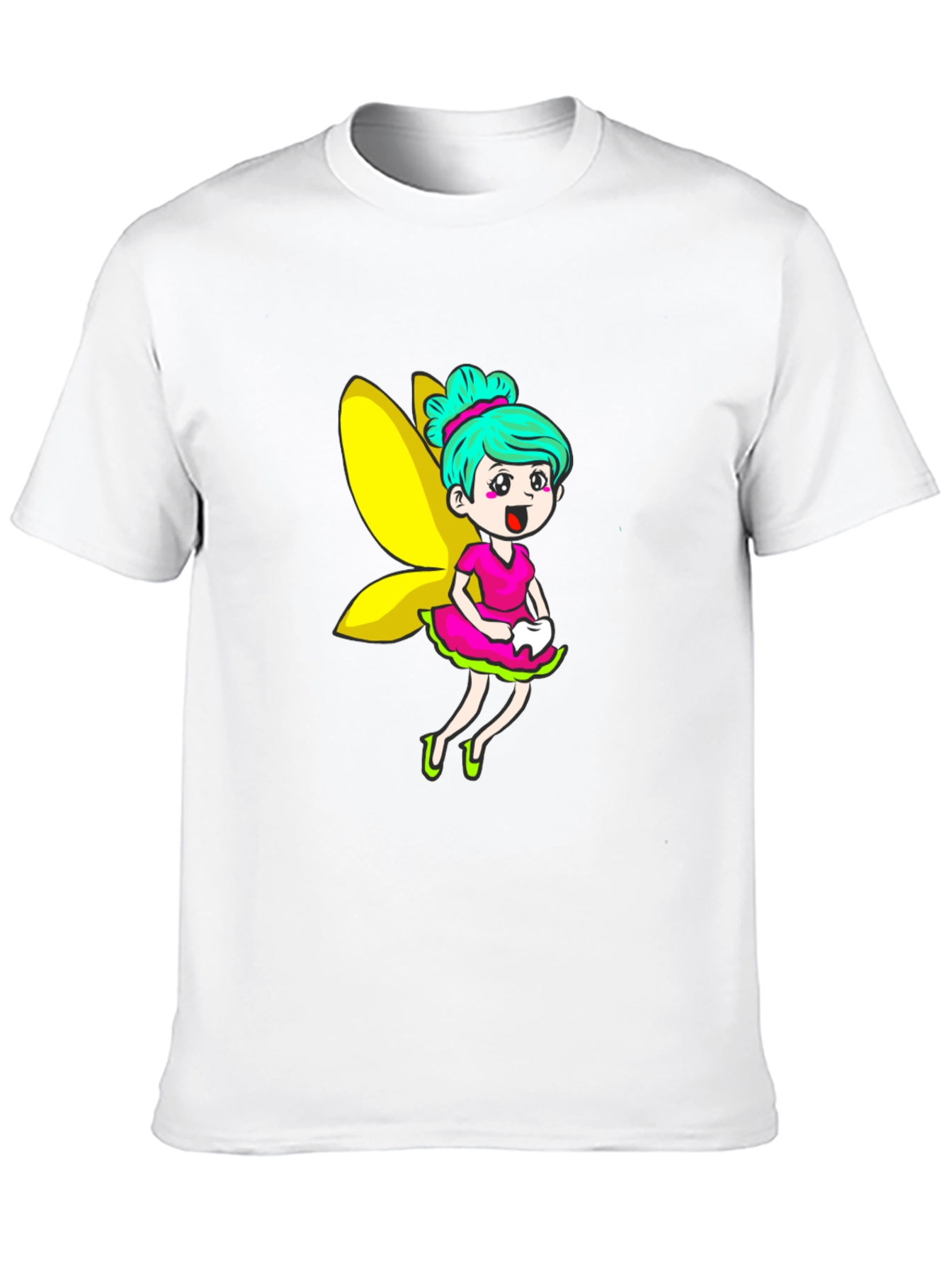 Tooth Fairy Graphic Tee - Fun Cartoon Design