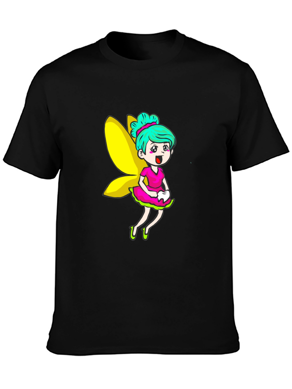 Tooth Fairy Graphic Tee - Fun Cartoon Design