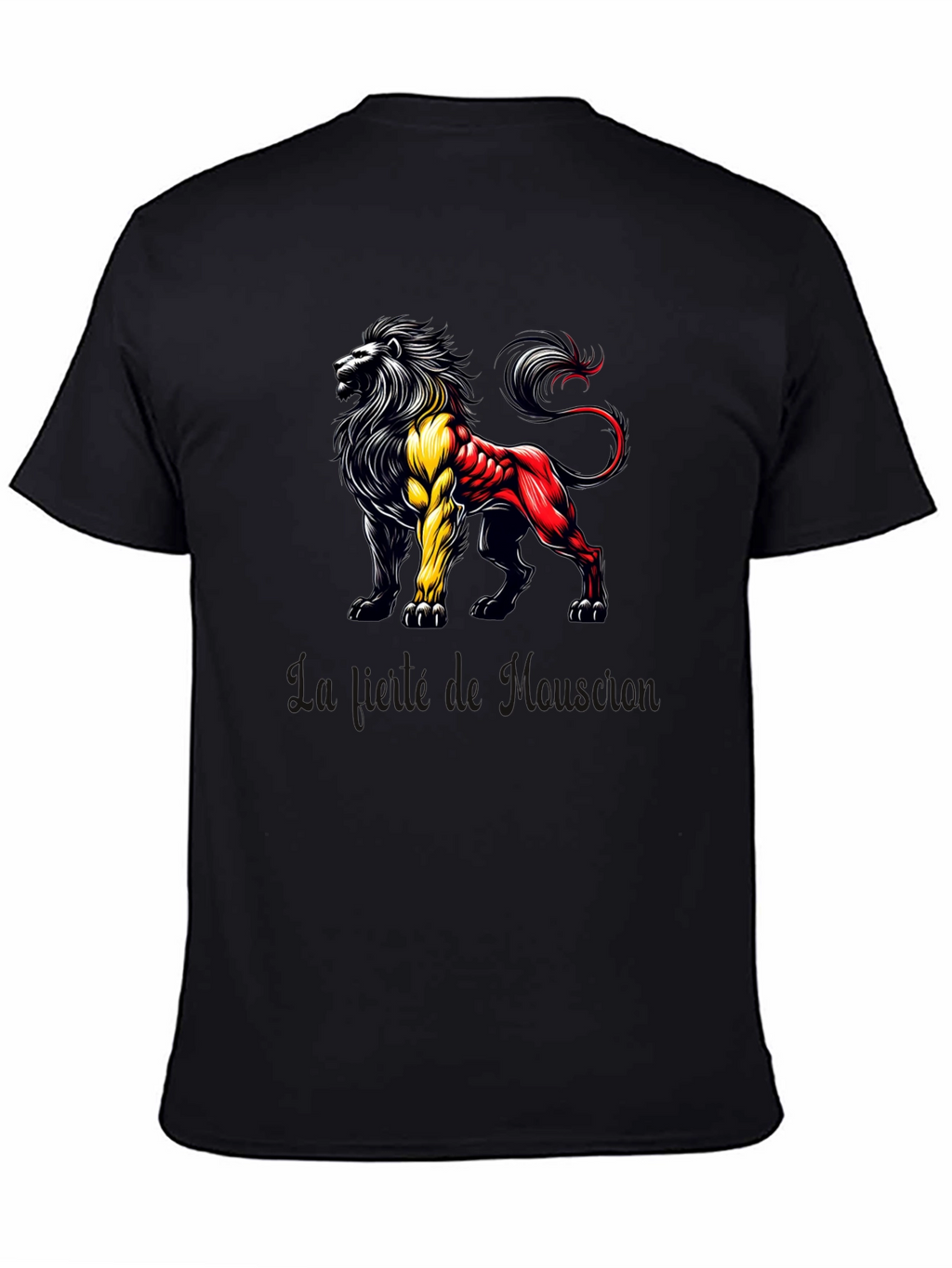 Belgian Lion Graphic T-Shirt - Mens Black Tee