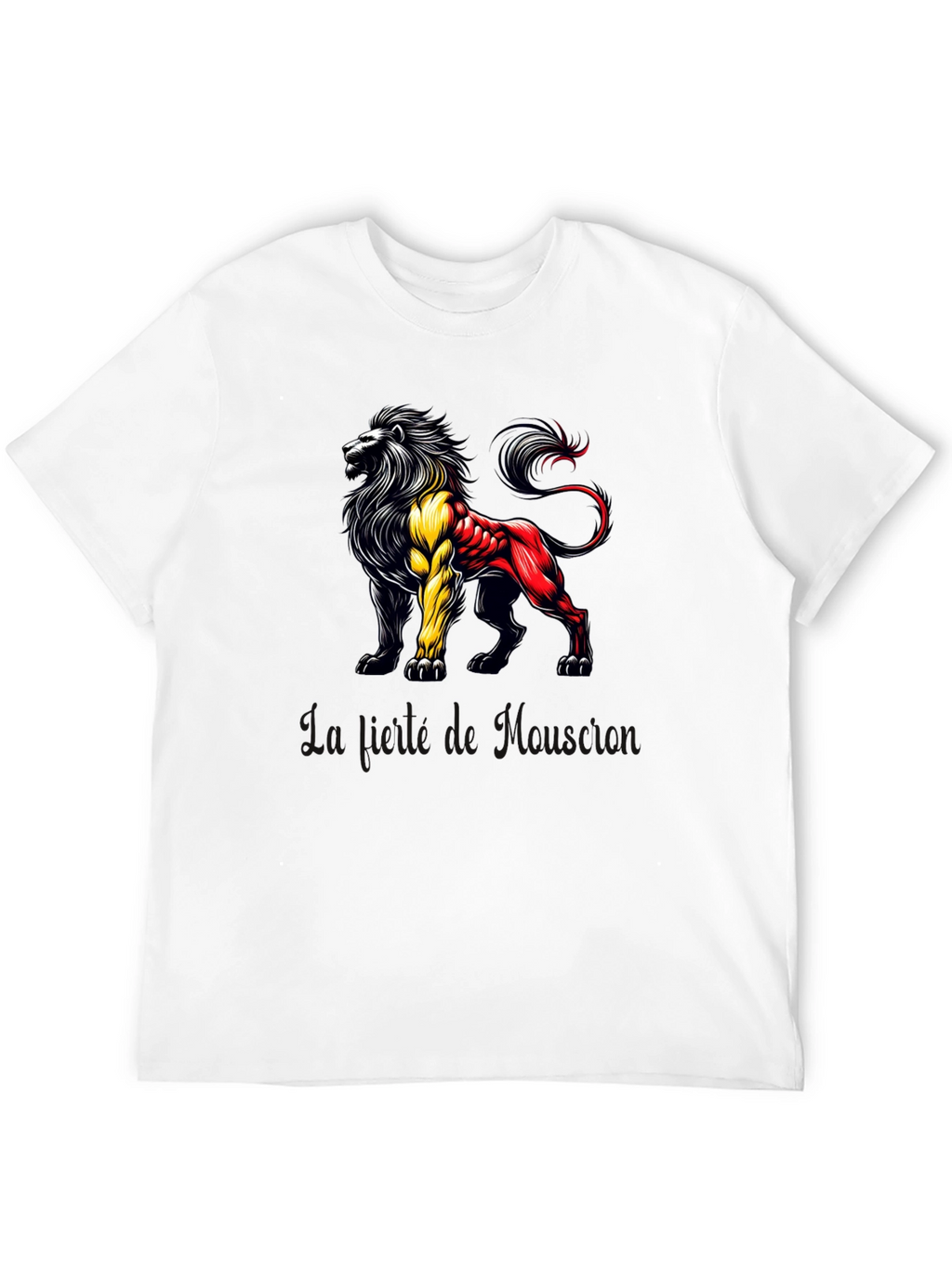Belgian Lion Graphic T-Shirt - Mens Black Tee