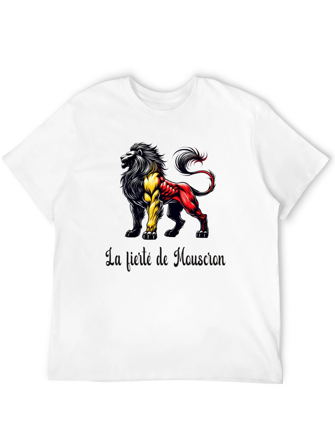 Belgian Lion Graphic T-Shirt - Mens Black Tee