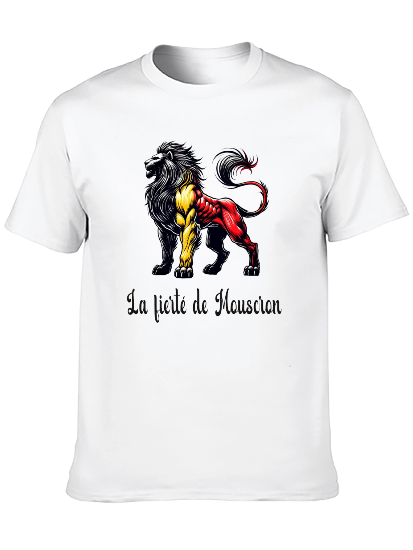 Belgian Lion Graphic T-Shirt - Mens Black Tee
