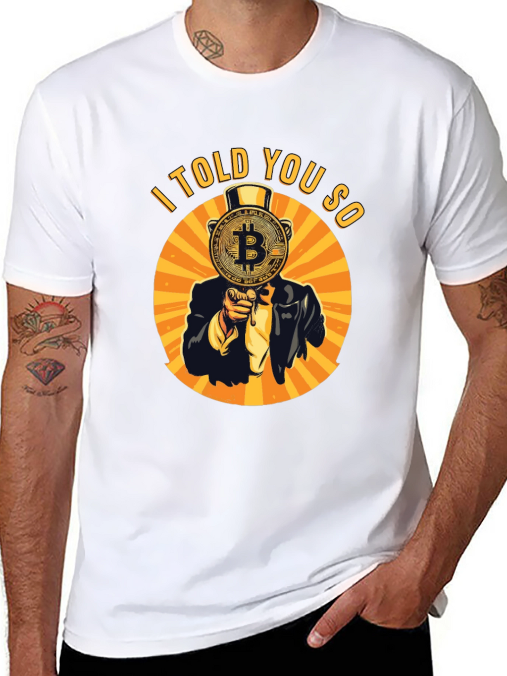 Bitcoin I Told You So Graphic Tee - Black