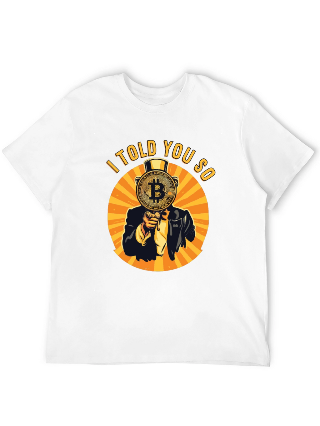 Bitcoin I Told You So Graphic Tee - Black