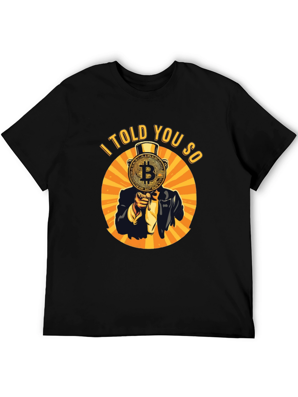 Bitcoin I Told You So Graphic Tee - Black