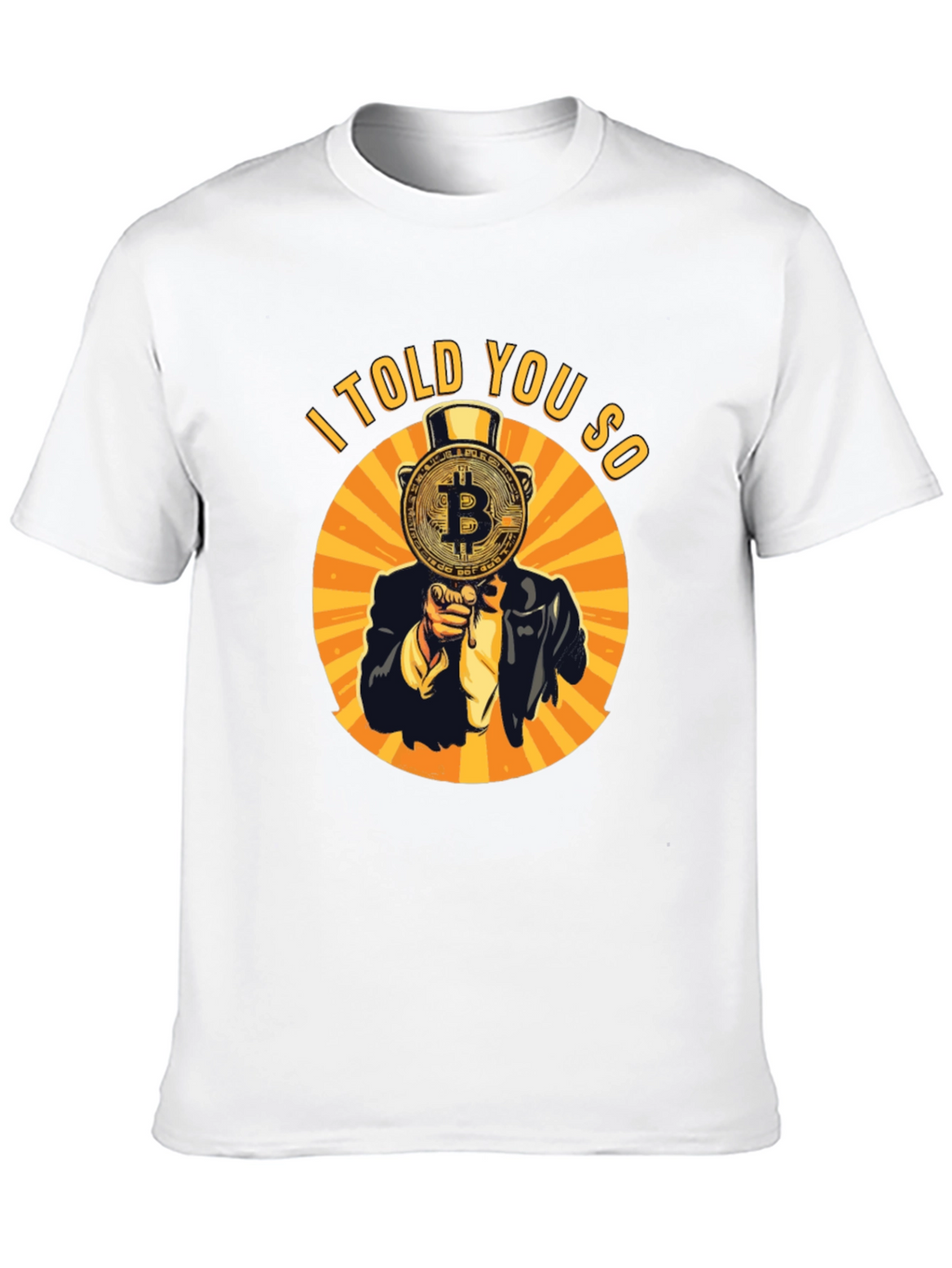 Bitcoin I Told You So Graphic Tee - Black