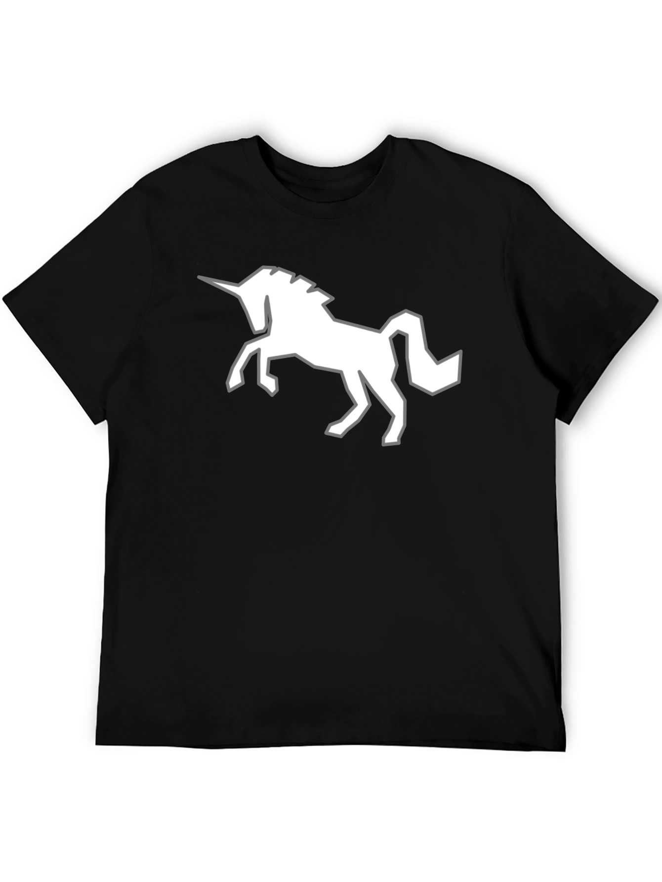 Unicorn Graphic Tee - Mens Black T-Shirt