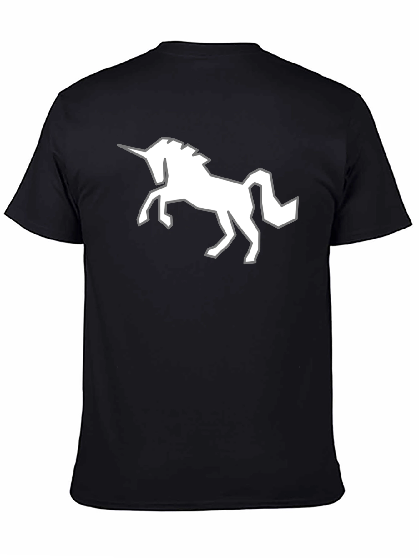Unicorn Graphic Tee - Mens Black T-Shirt