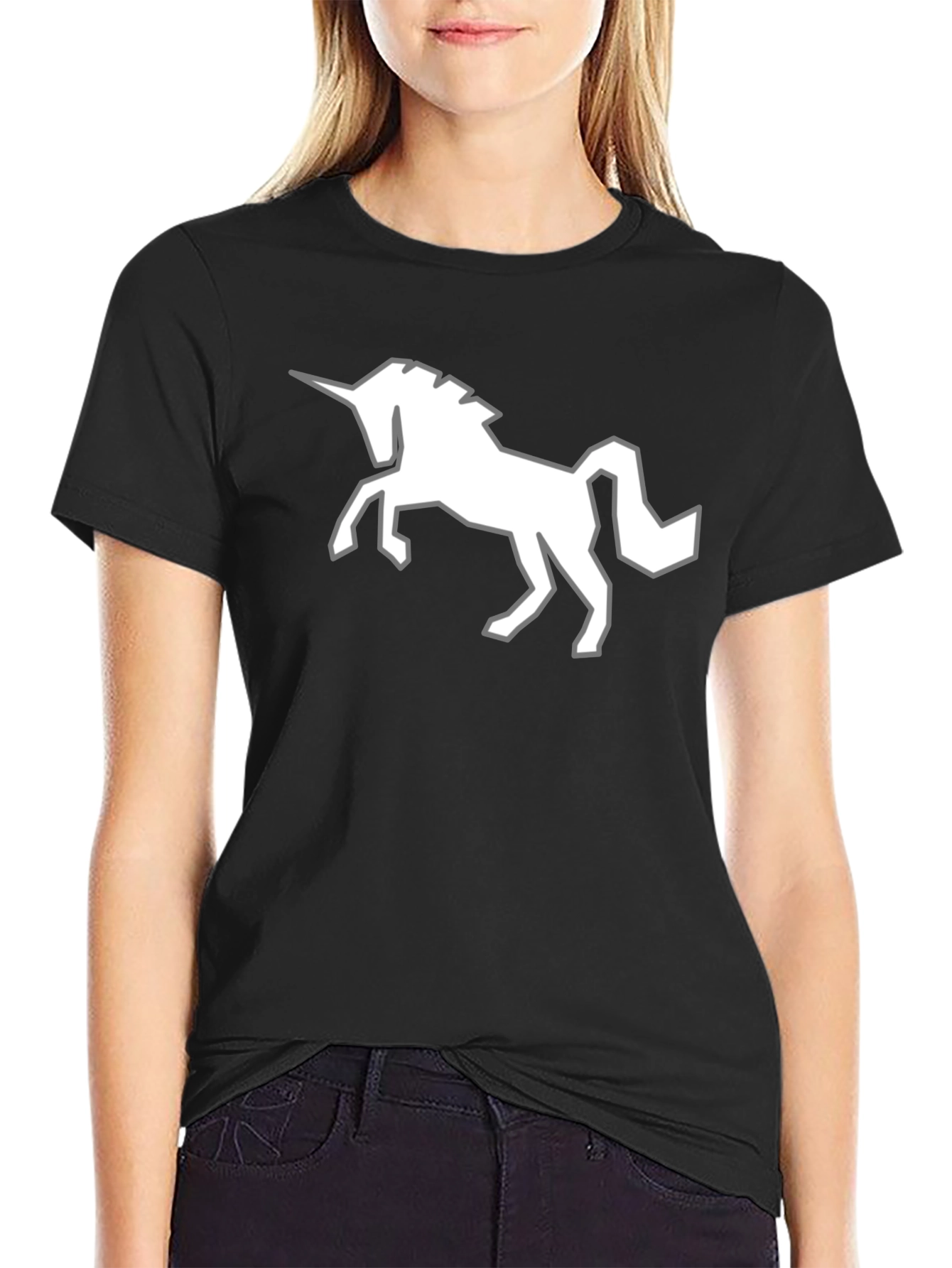 Unicorn Graphic Tee - Mens Black T-Shirt