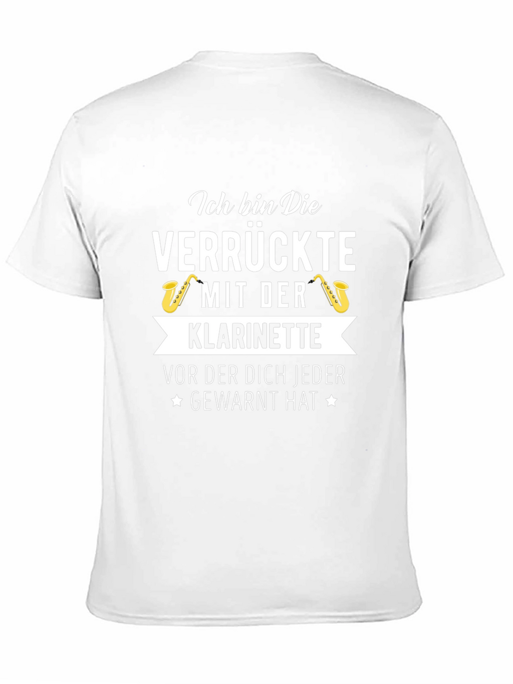 Crazy Clarinet Player T-Shirt - German Text