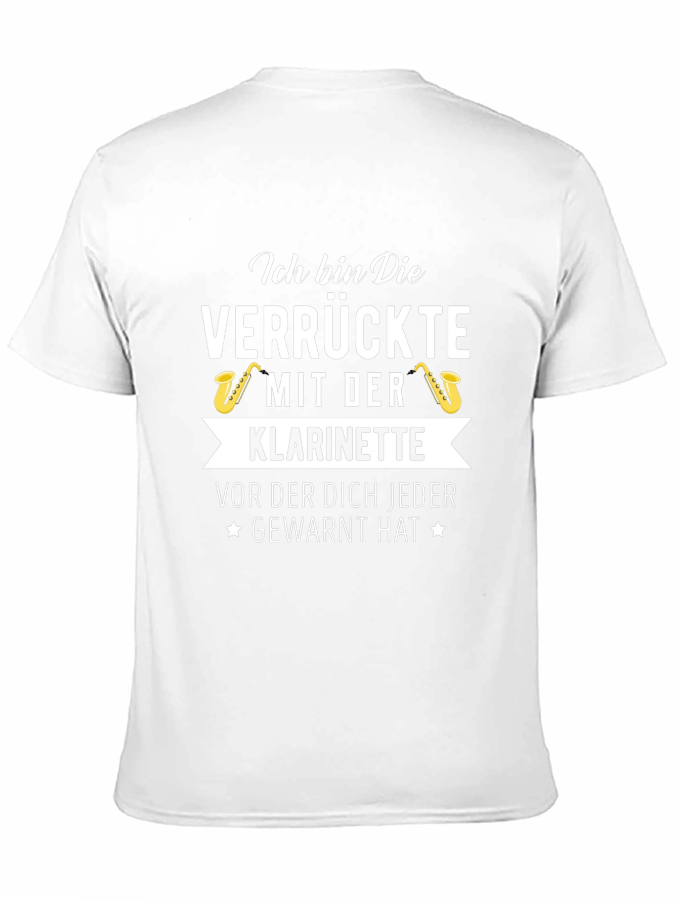 Crazy Clarinet Player T-Shirt - German Text