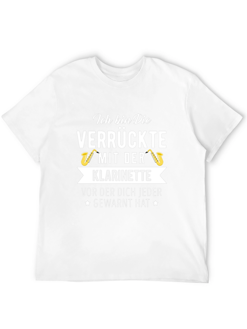 Crazy Clarinet Player T-Shirt - German Text