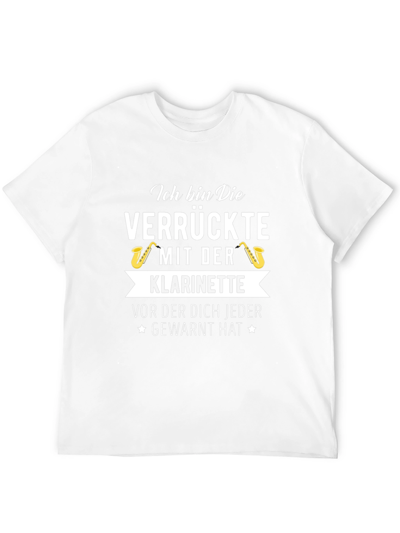 Crazy Clarinet Player T-Shirt - German Text
