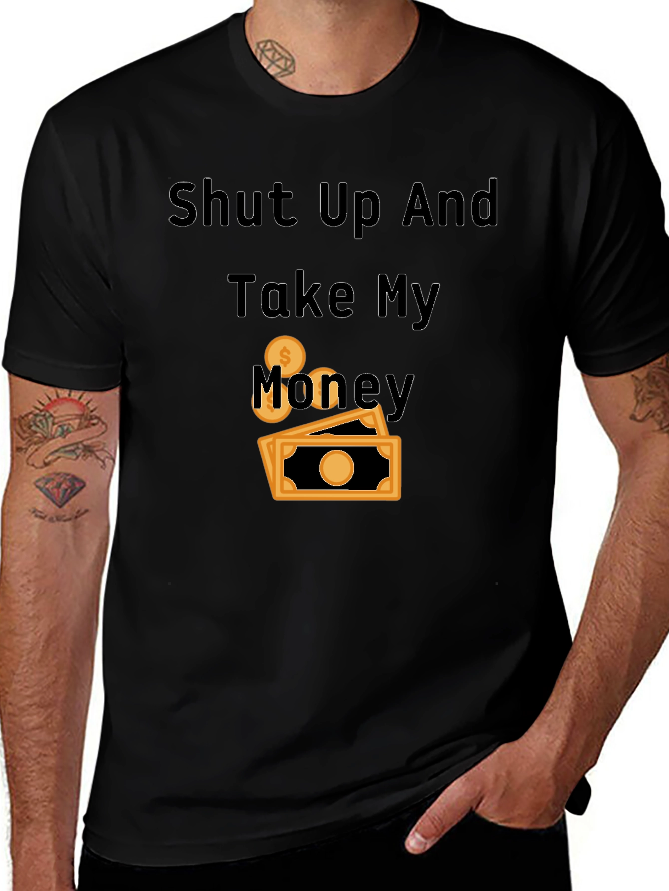 Shut Up and Take My Money Black T-Shirt