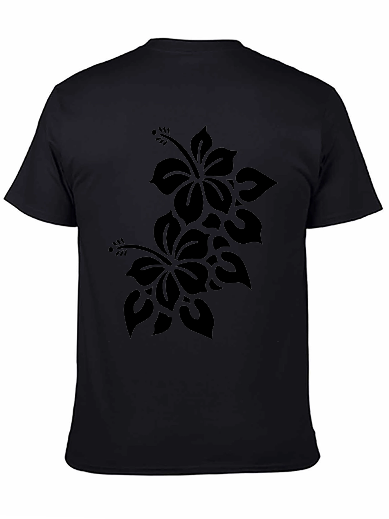 Black Floral Graphic Tee