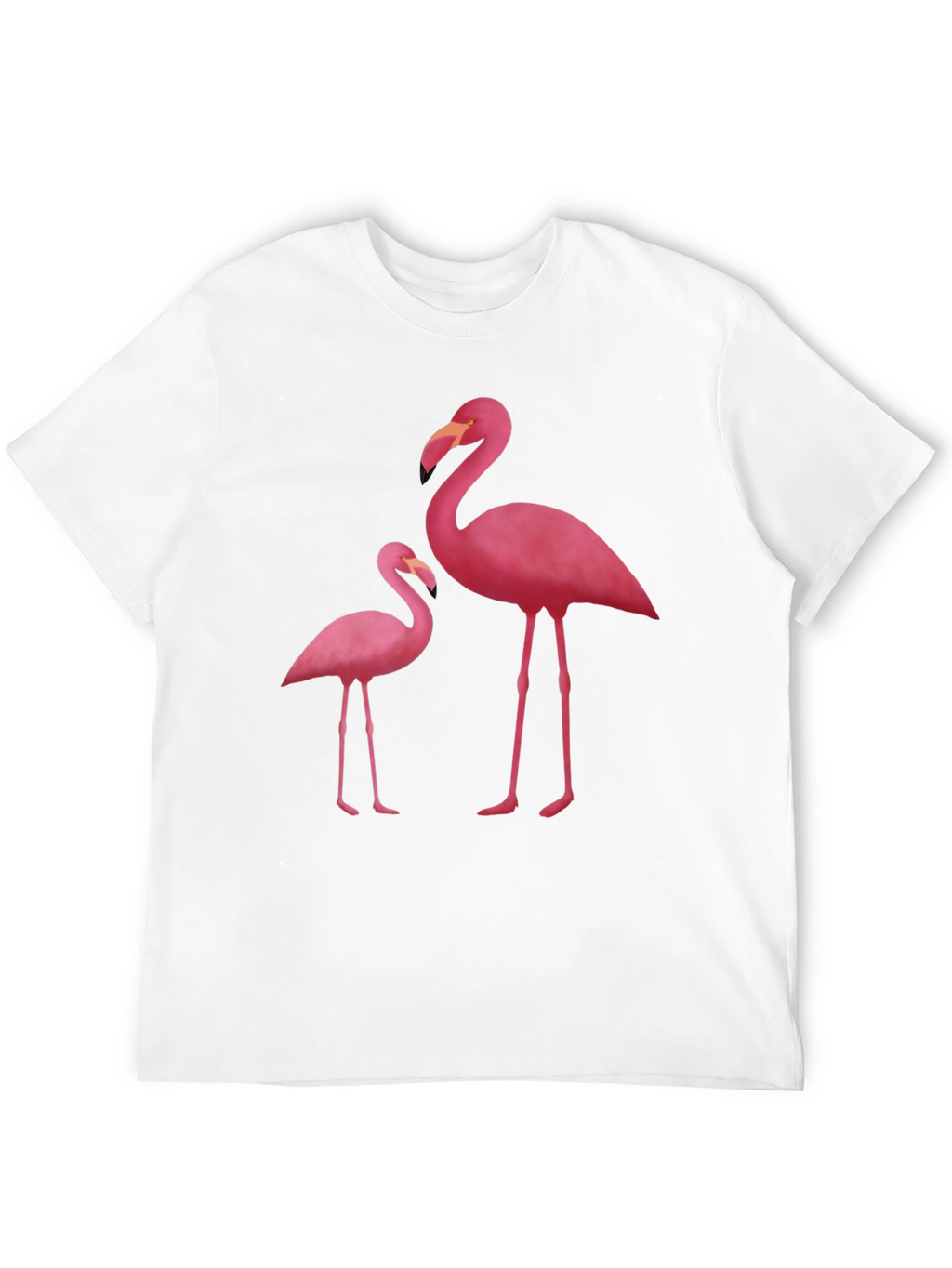 Flamingo Graphic Tee - Black Cotton Blend