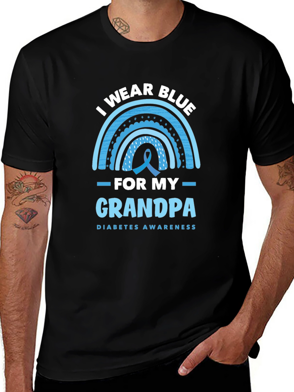 I Wear Blue for My Grandpa T-Shirt