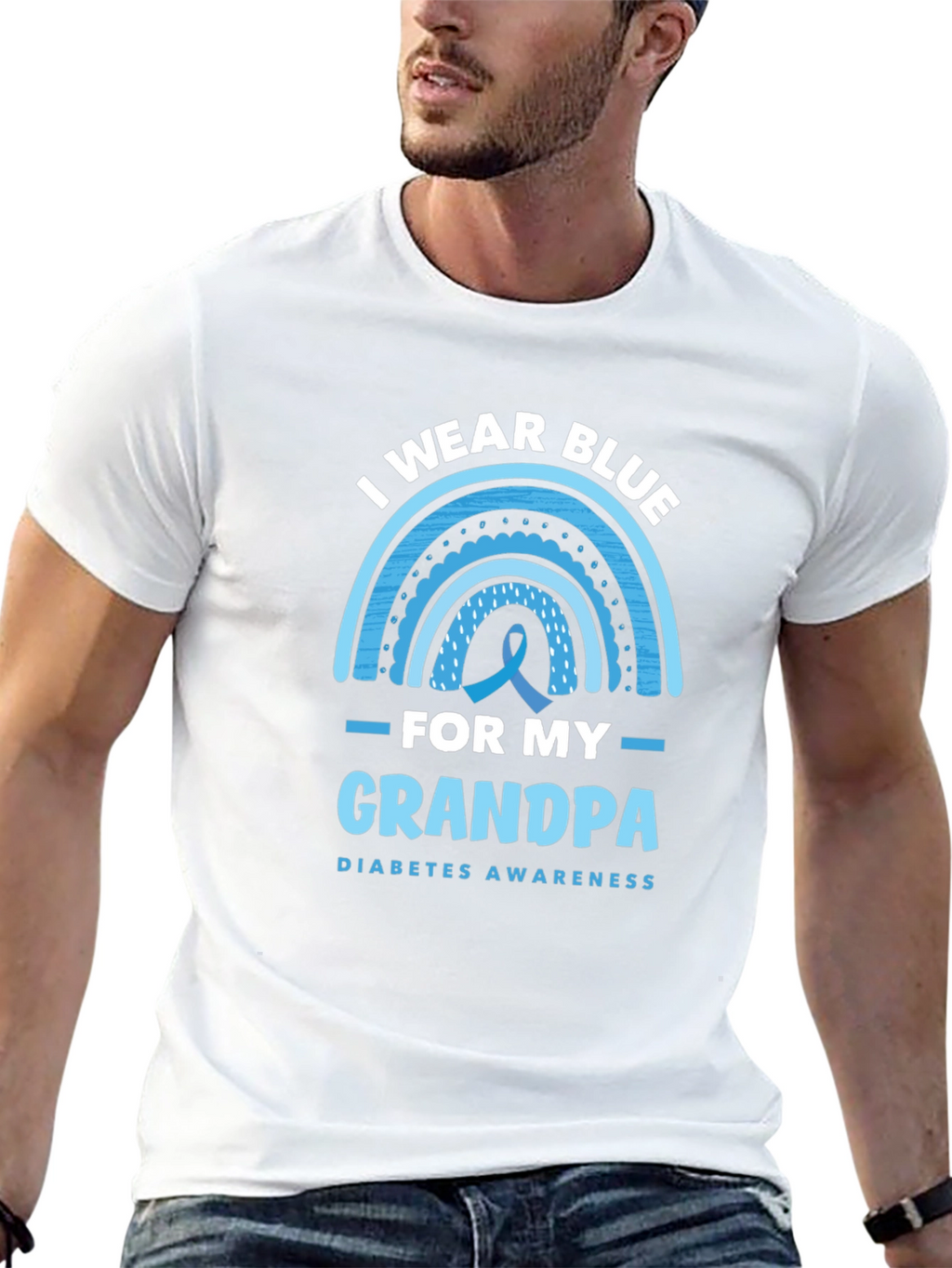 I Wear Blue for My Grandpa T-Shirt