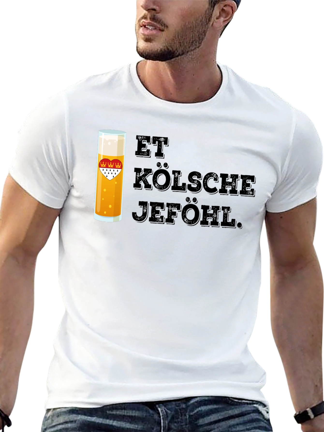 Et Kölsche Jeföhl Black Graphic T-Shirt