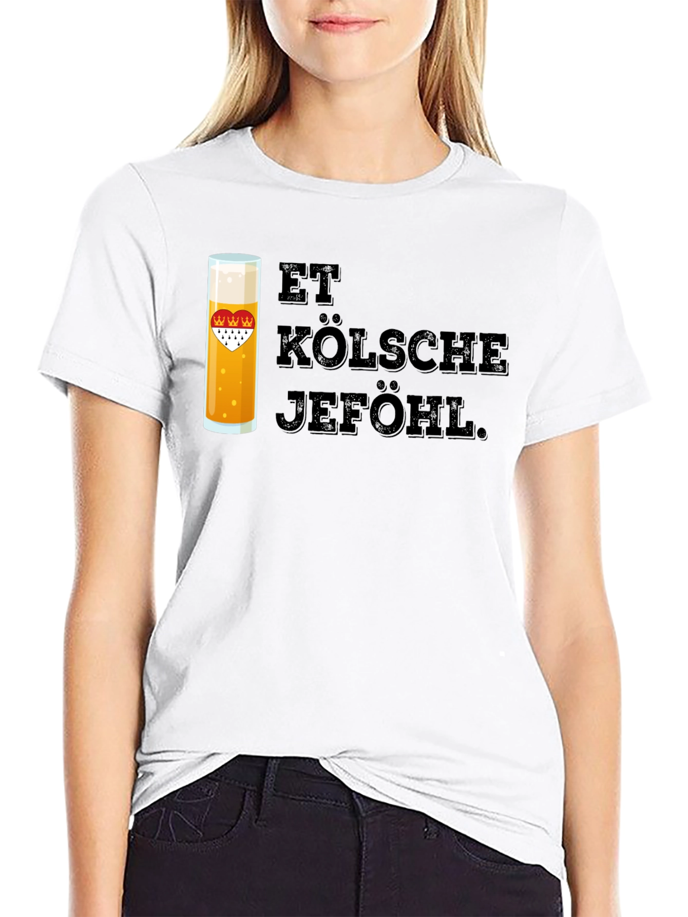 Et Kölsche Jeföhl Black Graphic T-Shirt
