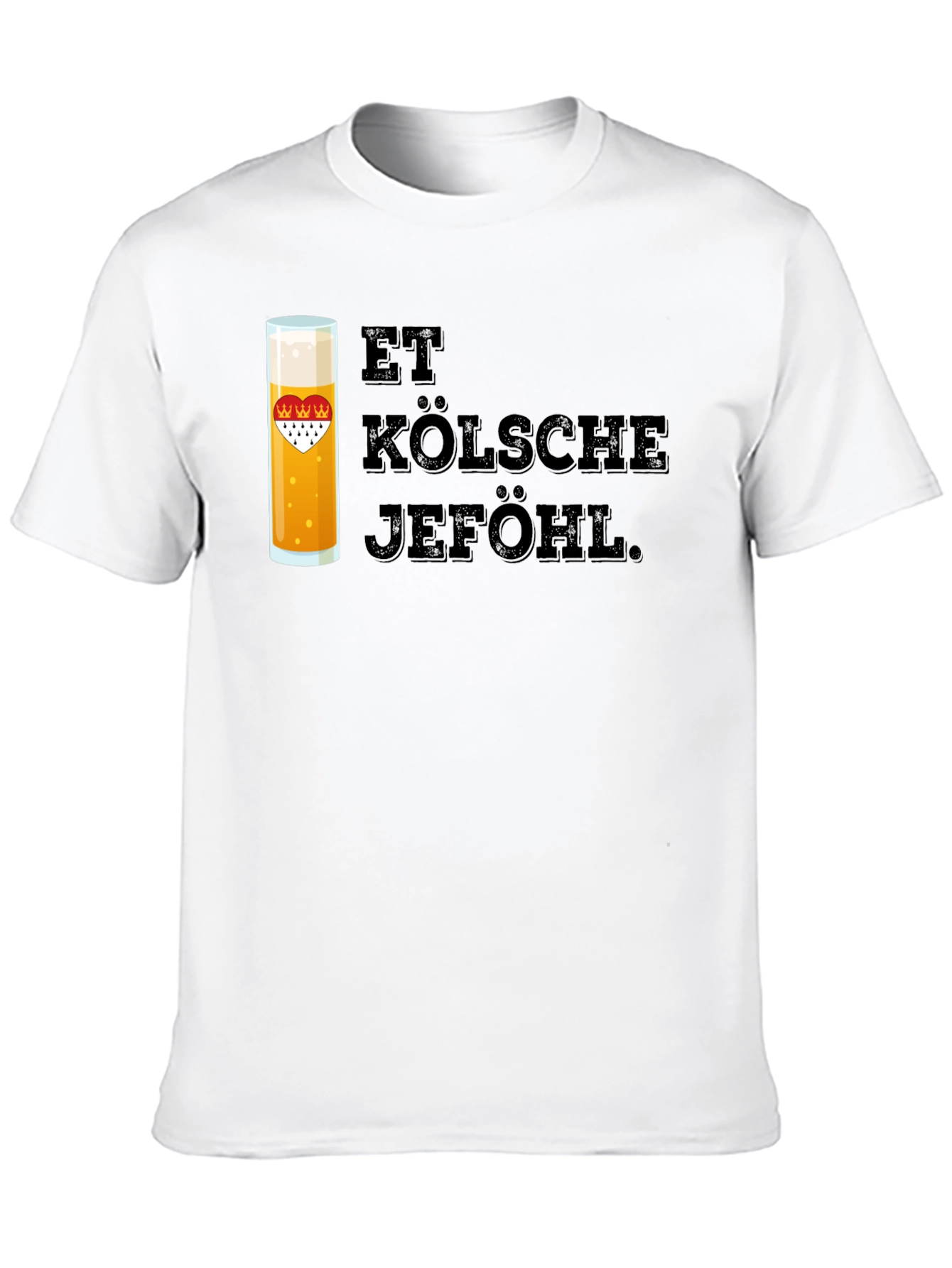 Et Kölsche Jeföhl Black Graphic T-Shirt