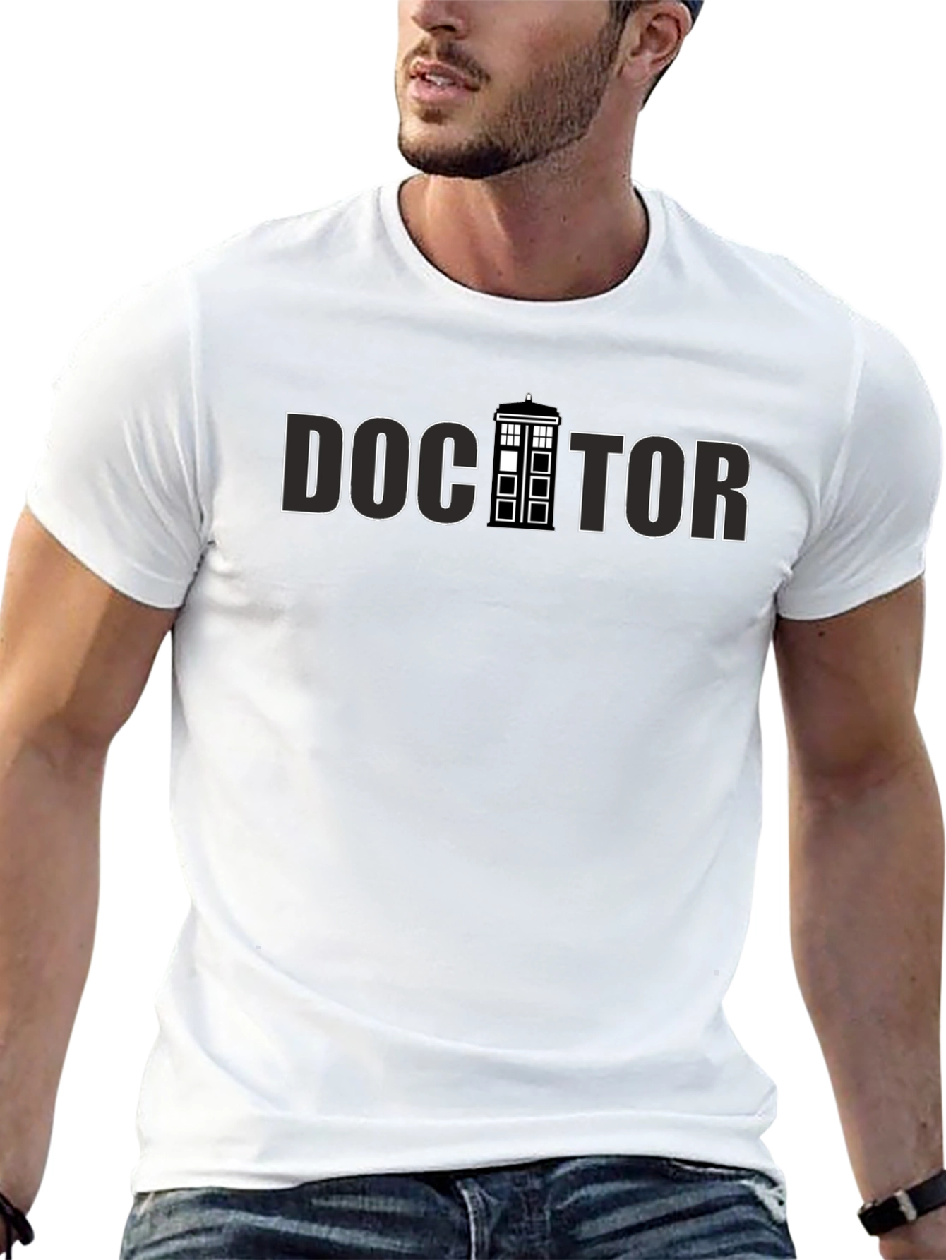 Doctor Who Inspired T-Shirt - TARDIS Graphic Tee