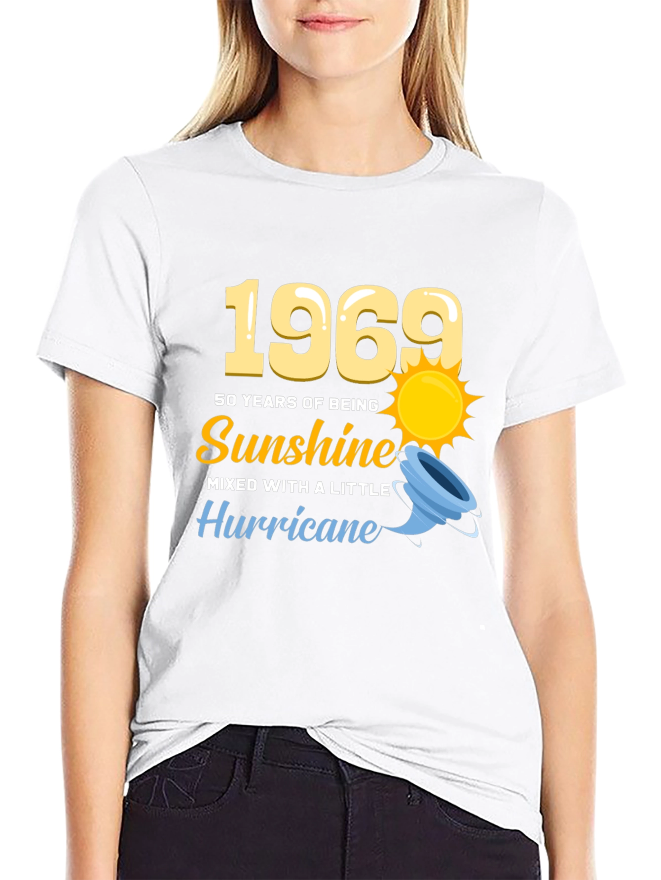 1969 50 Years of Sunshine Mens Black T-Shirt