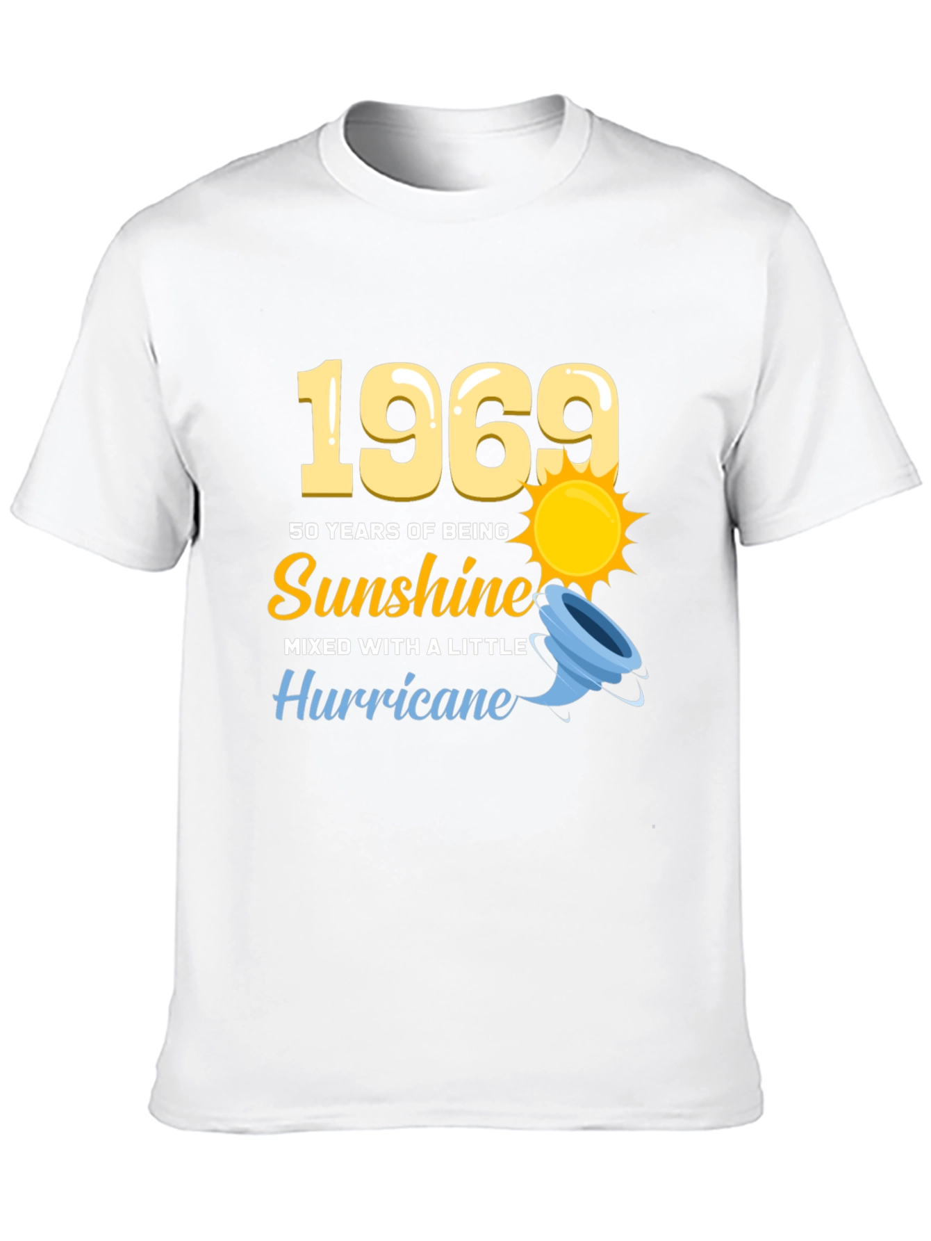 1969 50 Years of Sunshine Mens Black T-Shirt